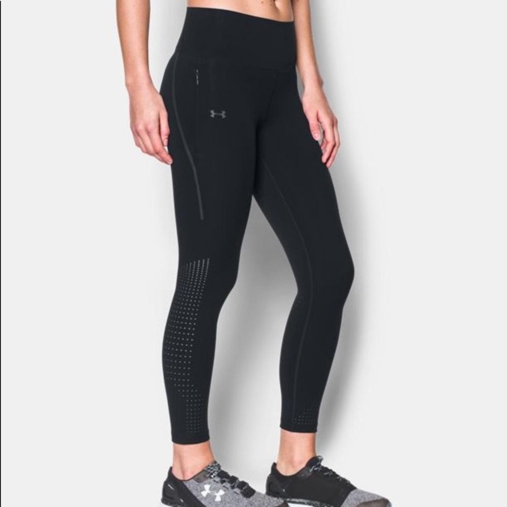 Black Under Armour Engineered Reflective Run Tight